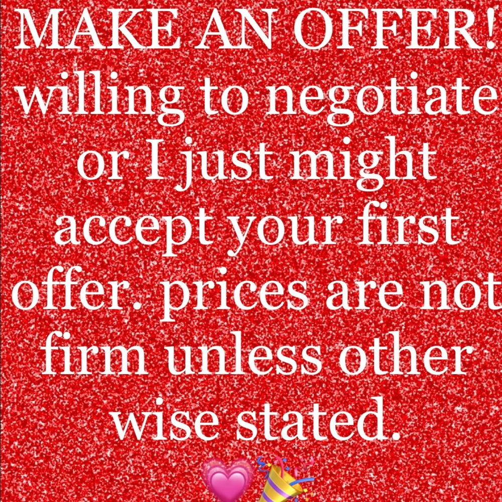 OFFERS ALWAYS WELCOME 💗